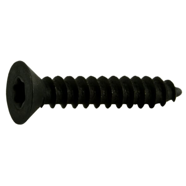 Midwest Fastener Sheet Metal Screw, #6 x 3/4 in, Black Steel Flat Head Torx Drive, 35 PK 36923 - main
